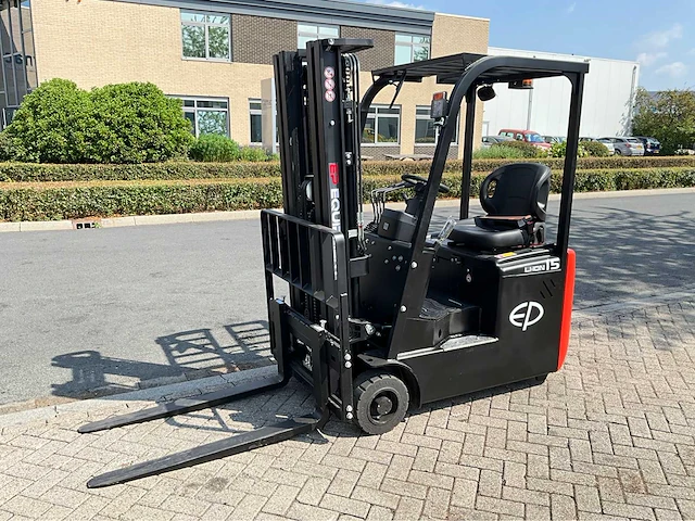 Ep efs 151 - 4,35 meter triplex, li-ion, free-lift, side-shift - vorkheftruck - afbeelding 1 van  28