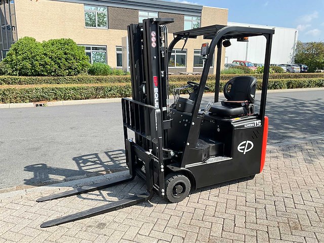 Ep efs 151 - 4,35 meter triplex, li-ion, free-lift, side-shift - vorkheftruck - afbeelding 1 van  28