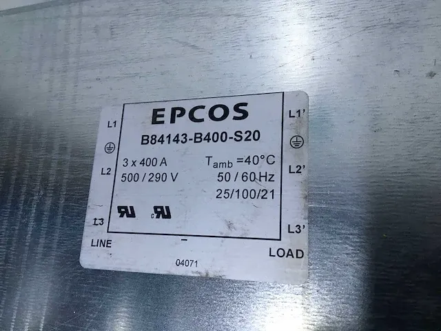 Epcos b84143-b400-s20 lijnfilter 2x - afbeelding 2 van  2