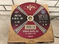 Epl metal a30 s-bf 230x2.5x22.23 slijpschijven (100x) - afbeelding 2 van  3