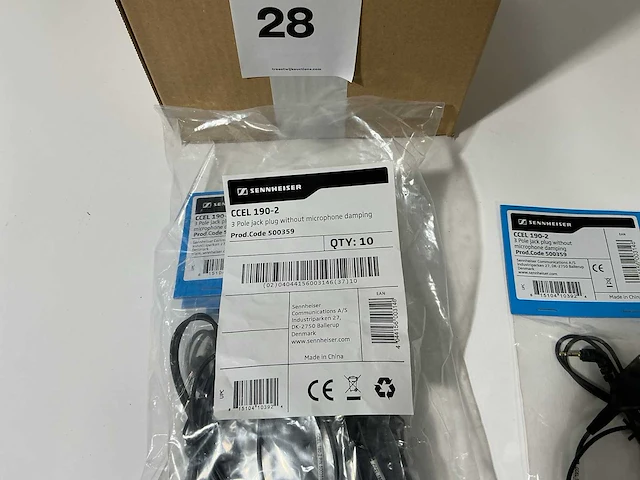 Epos 1000847 ccel190-2 (100 cm qd/jack) headsetaansluitkabel (26x) - afbeelding 3 van  3