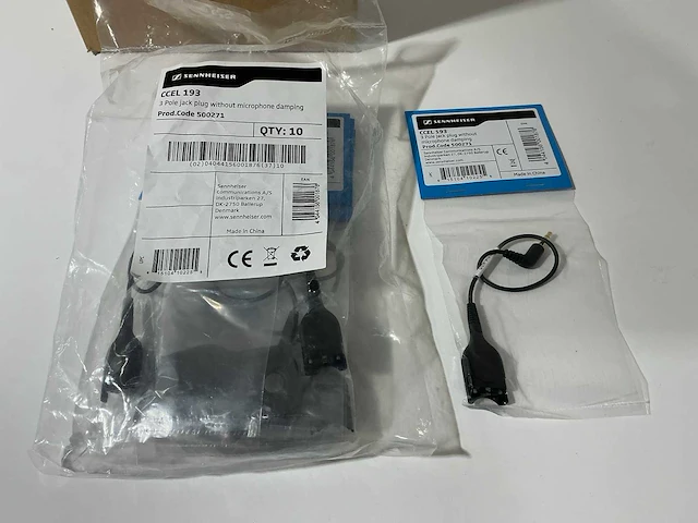 Epos 1000852 ccel193/3,5mm-qd headsetaansluitkabel (60x) - afbeelding 1 van  3