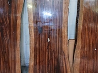 Epoxy boomstamtafel suar walnoot 180x90 binnen/buiten, sanderz, 2025 - afbeelding 3 van  5