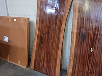 Epoxy boomstamtafel suar walnoot 180x90 binnen/buiten, sanderz, 2025 - afbeelding 5 van  5
