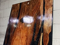 Epoxy buiten binnen eettafel 240x100, 2025 - afbeelding 4 van  6