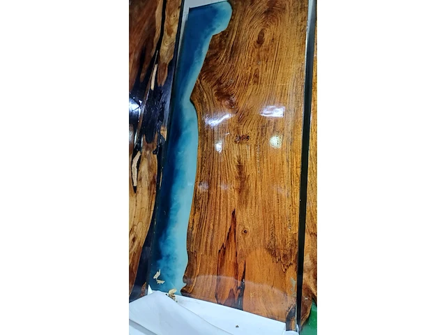 Epoxy buiten/binnen eettafel 240x100, 2025 - afbeelding 2 van  7