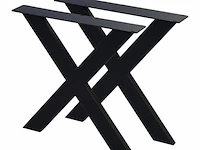 Epoxy suar/walnut wood tafel binnen/buiten incl. x poten(2), sanderz, 2025 - afbeelding 3 van  4