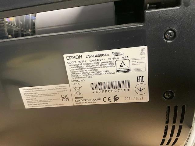 Epson colorworks cw-c6000ae labelprinter - afbeelding 6 van  8