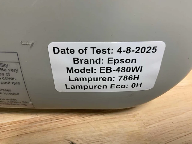 Epson eb-480 beamer (4x) - afbeelding 8 van  9