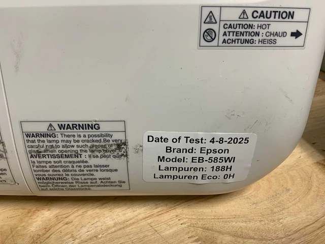 Epson eb-585wi beamer (4x) - afbeelding 5 van  7