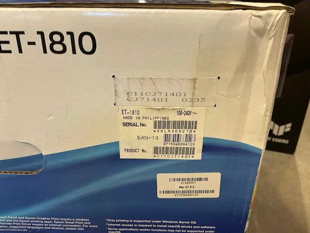 Epson ecotank et-1810 printer - afbeelding 2 van  2