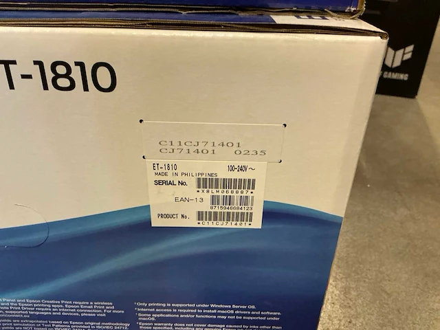 Epson ecotank et-1810 printer - afbeelding 2 van  2
