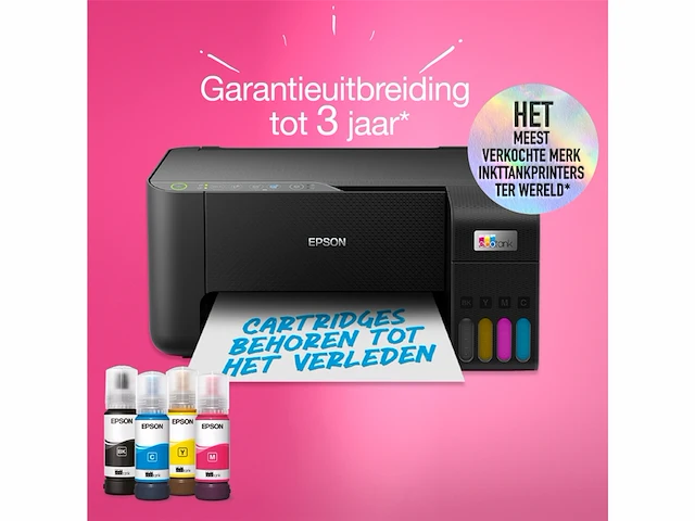 Epson ecotank et-2860 all-in-one inkttank printer- zwart - afbeelding 2 van  5