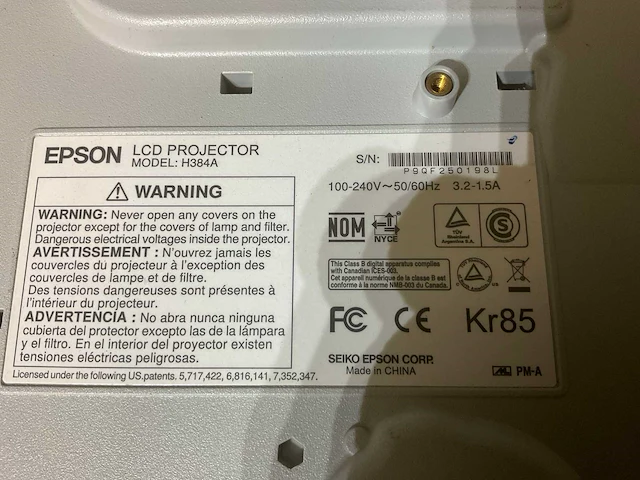 Epson h384a projector lcd - afbeelding 6 van  6