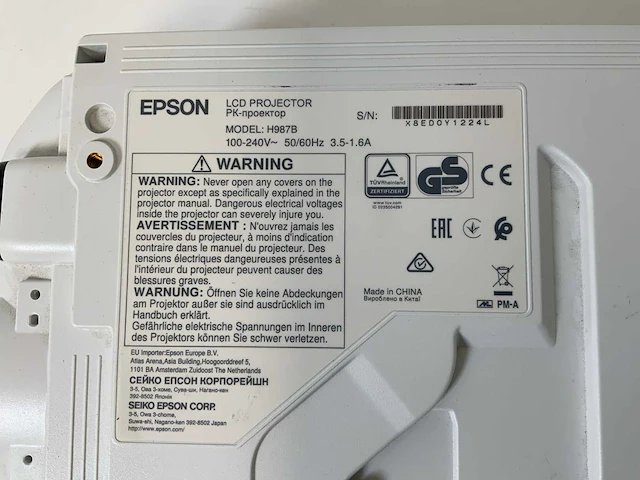 Epson (h987b) 4200 lumen hd wxga projector (40 hrs - lamp hours) - afbeelding 8 van  8