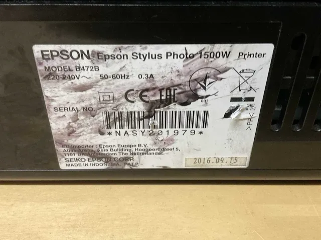 Epson stylus photo 1500w textielprinter (2x) - afbeelding 4 van  5