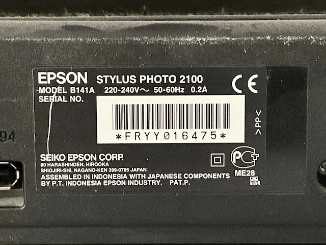 Epson stylus photo 2100 inktjetprinter met automatische snijmodule - afbeelding 10 van  19