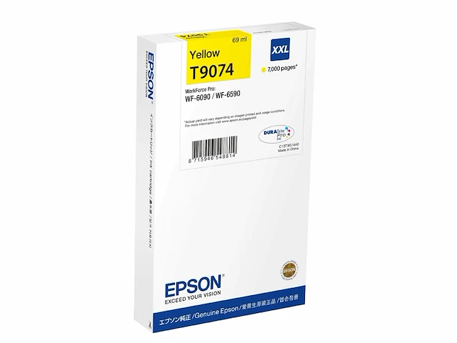 Epson t9074xxl inktcartridge / geel - afbeelding 1 van  4