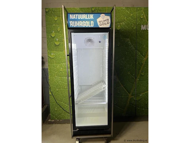Equisit mobiele horeca display koelkast v.v. lichtbak - 70x70x216cm - afbeelding 1 van  8