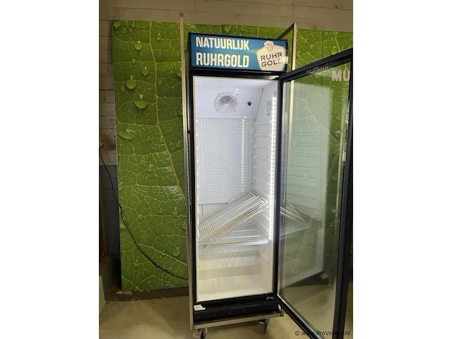 Equisit mobiele horeca display koelkast v.v. lichtbak - 70x70x216cm - afbeelding 4 van  8
