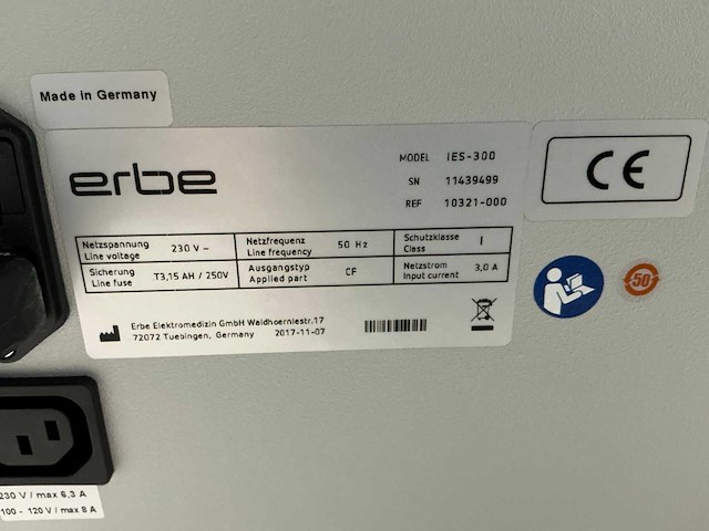 Erbe - ies 300 - rookgasafvoer - afbeelding 4 van  4
