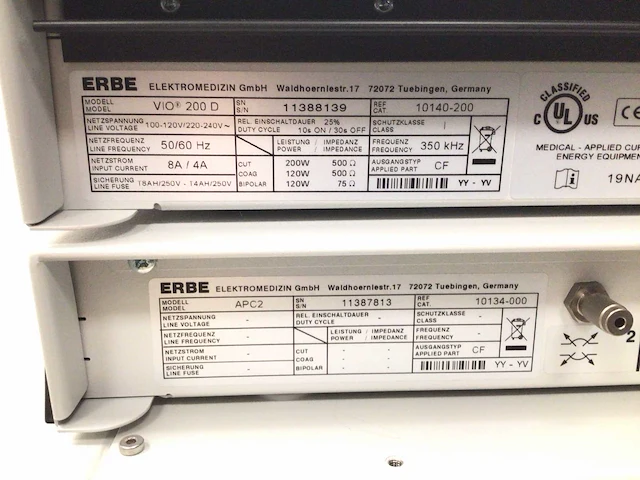 Erbe -vio 200d - diathermietoestel - afbeelding 5 van  5