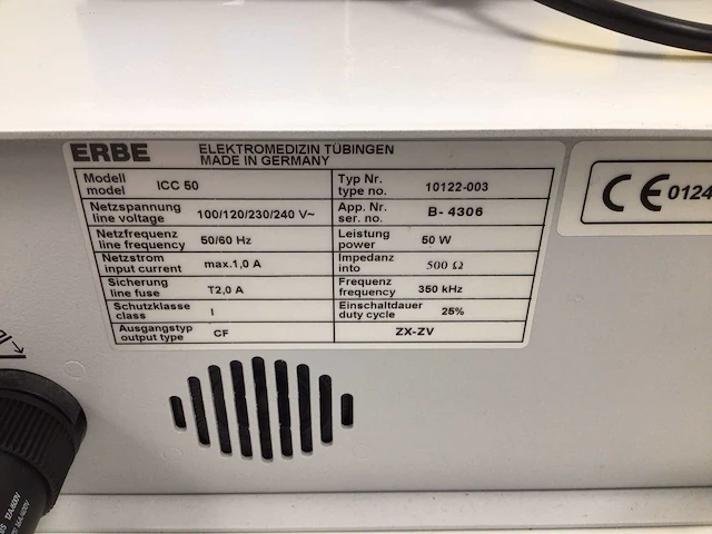 Erbe icc 50/ ies 2 elektrochirurgische unit - afbeelding 8 van  9