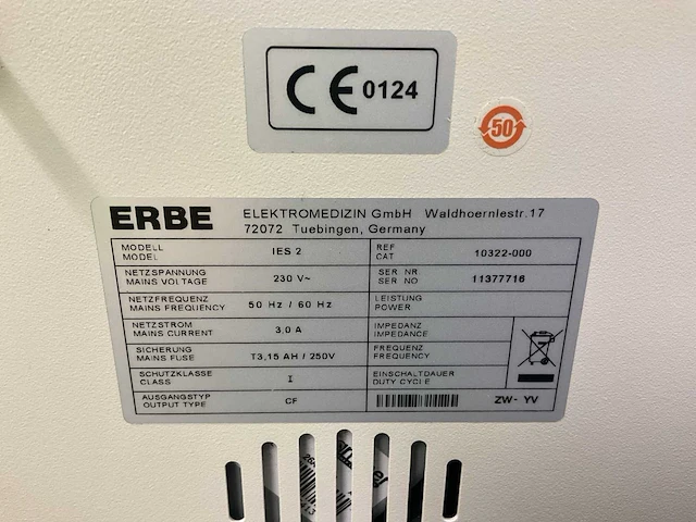 Erbe ies 2 smoke analyzer - afbeelding 6 van  6