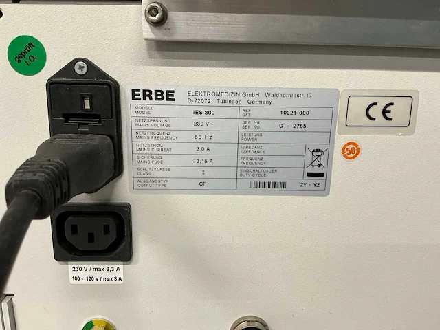 Erbe ies300 rookgasafvoer - afbeelding 2 van  2