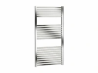 Ercos handdoekwarmer voor badkamer modern staal verchroomd breedte 600 cm hoogte 1120 cm - afbeelding 1 van  4