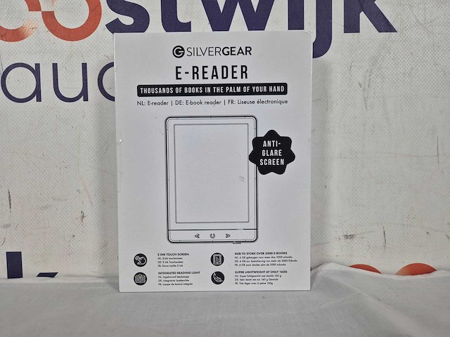 Ereader 6 inch - e-reader met backlight - ebook reader - 17h schermtijd - 4gb - blauw - silvergear - afbeelding 2 van  2