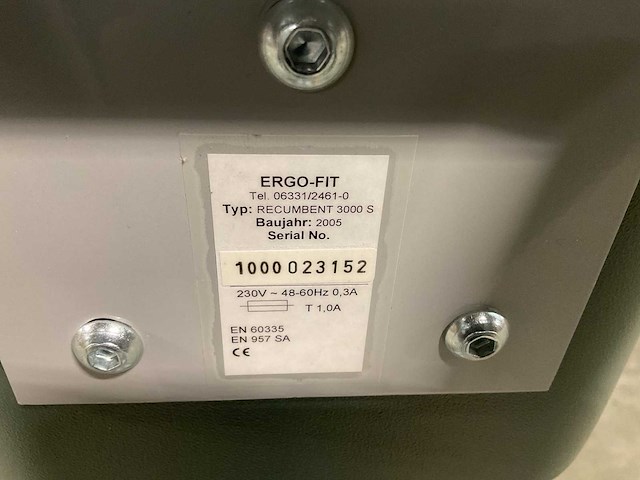 Ergo-fit recumbent 3000 s liggende hometrainer - afbeelding 2 van  10