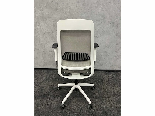 Ergonomische bureaustoel beige/wit - afbeelding 3 van  11