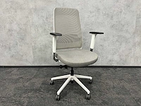 Ergonomische bureaustoel beige/wit - afbeelding 1 van  11