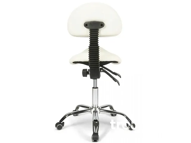Ergonomische zadelkruk met rugleuning - afbeelding 2 van  5