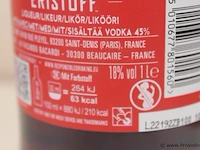 Eristoff red vodka - 1 liter - winkelverkoopprijs € 15.95 - afbeelding 3 van  3