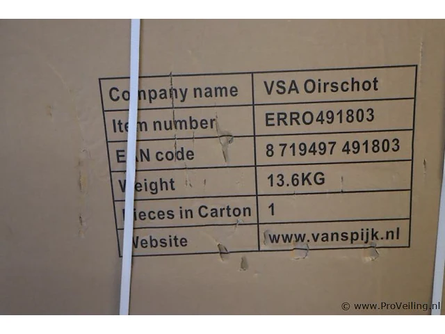 Erro vouwtafel 180cm zwart - houtlook - afbeelding 2 van  2