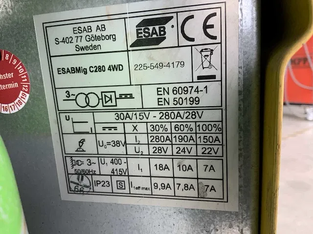 Esab c280 lasapparaat - afbeelding 5 van  5