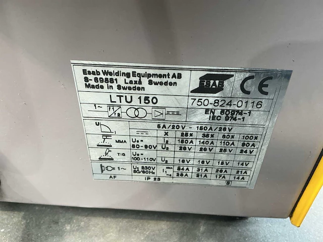 Esab handy tig 150 lasapparaat - afbeelding 6 van  6