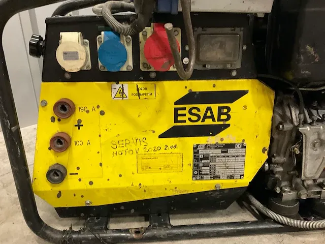 Esab khm 190 ys lasgeneratorn stroomgenerator - afbeelding 7 van  13
