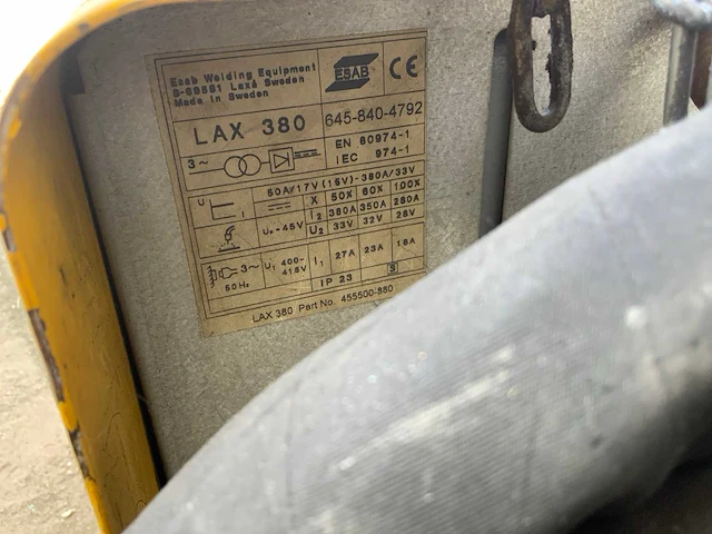 Esab lax 380 mig lasapparaat - afbeelding 7 van  7