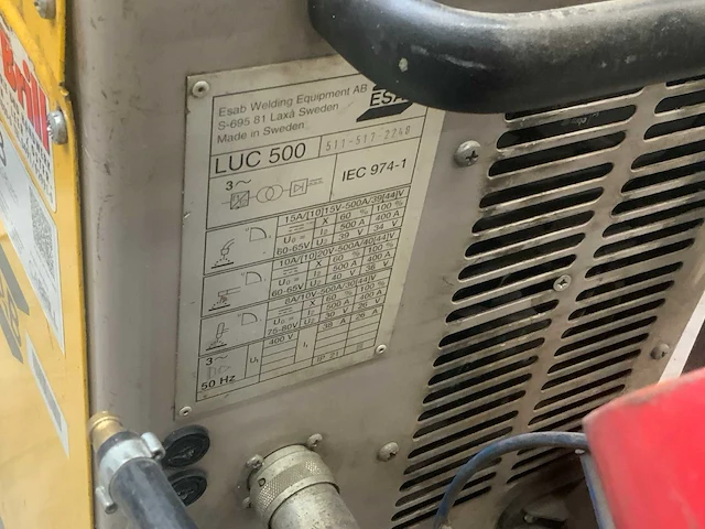 Esab luc 500 mig/mg / tig / mma lasmachine - afbeelding 2 van  12