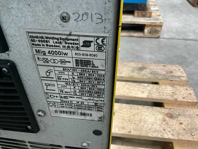 Esab mig 4000iw mig lasapparaat - afbeelding 7 van  7