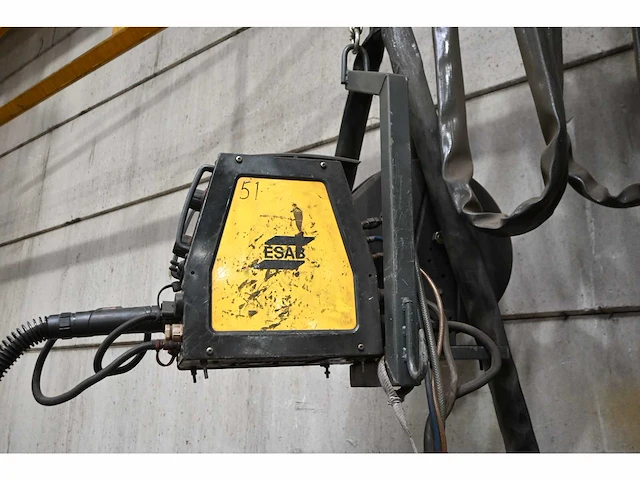 Esab mig 500tw lasapparaat met esab 48-4 feed unit - afbeelding 10 van  11