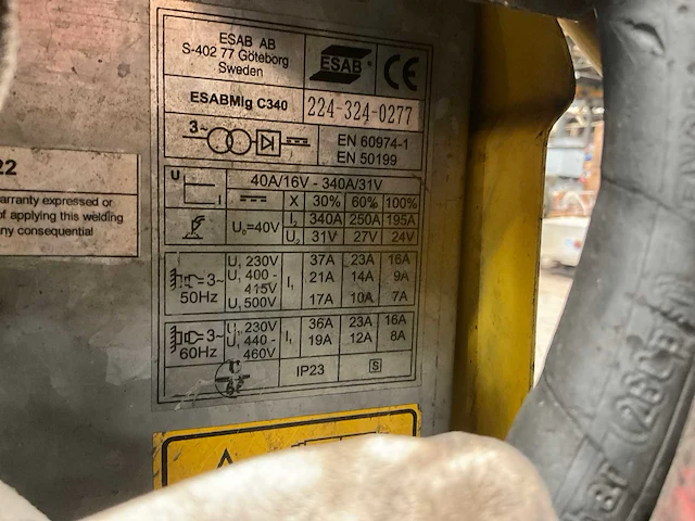 Esab migc340 diverse lasmachines - afbeelding 6 van  6