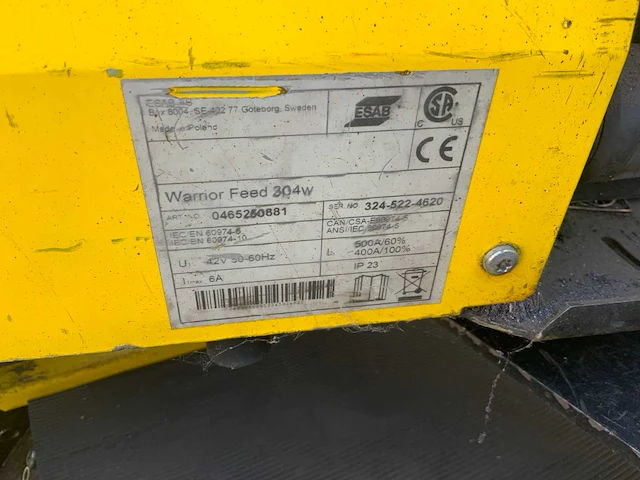 Esab warrior 400i mig lasapparaat - afbeelding 2 van  10