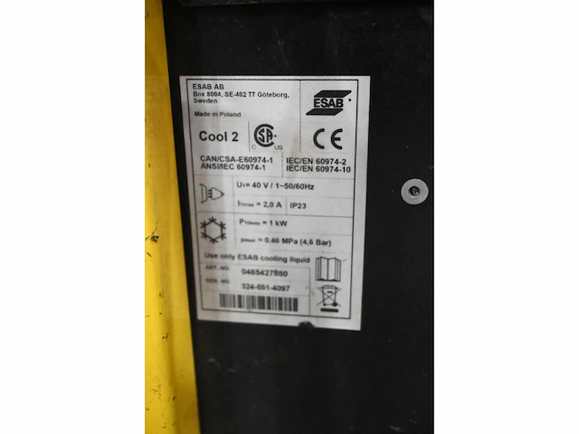 Esab warrior 500i cc/cv lasapparaat met esab warrior 304w feed unit - afbeelding 9 van  9