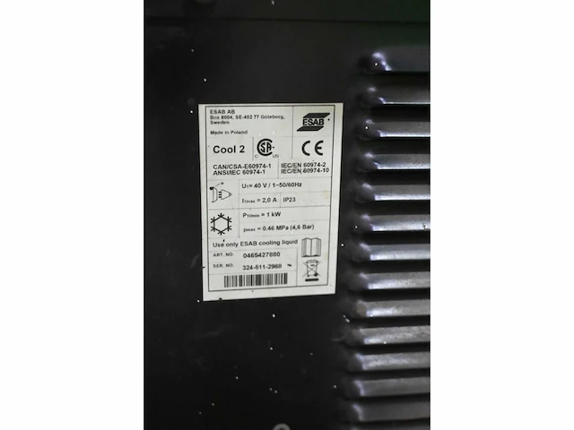Esab warrior 500i cc/cv lasapparaat met esab warrior 304w feed unit - afbeelding 10 van  11
