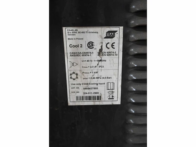 Esab warrior 500i cc/cv lasapparaat met esab warrior 304w feed unit - afbeelding 13 van  13