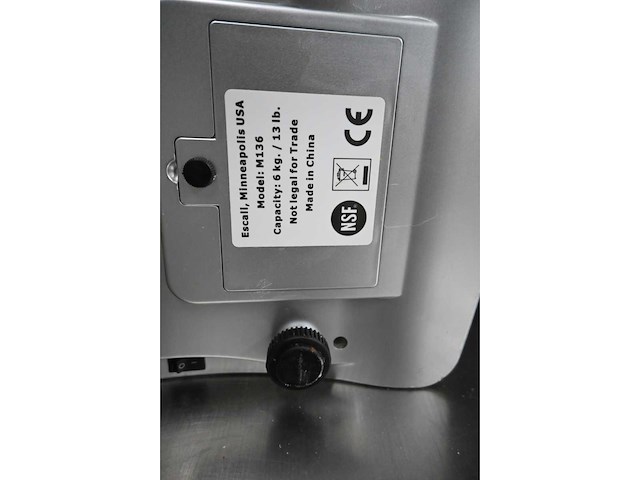 Escali m136 - 6kg digitale weegschaal - afbeelding 4 van  4